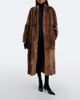 Nour Hammour Nour Hammour Davos shearling wrap coat - 5