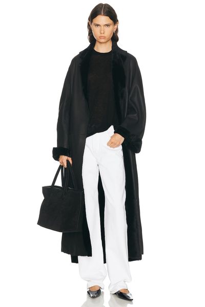 NOUR HAMMOUR NOUR HAMMOUR Dorian Reversible Shearling Coat