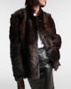 Nour Hammour Nour Hammour Elsa shearling wrap coat - 3