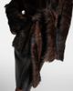 Nour Hammour Nour Hammour Elsa shearling wrap coat - 4
