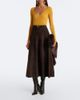 Nour Hammour Nour Hammour Garnier suede midi skirt - 2