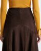 Nour Hammour Nour Hammour Garnier suede midi skirt - 5