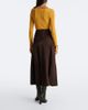 Nour Hammour Nour Hammour Garnier suede midi skirt - 6