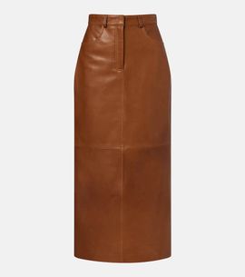 Nour Hammour Nour Hammour Ghalia leather pencil skirt