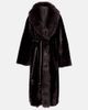 Nour Hammour Nour Hammour Isadora reversible shearling wrap coat - 1