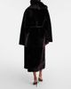 Nour Hammour Nour Hammour Isadora reversible shearling wrap coat - 3