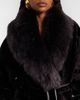 Nour Hammour Nour Hammour Isadora reversible shearling wrap coat - 4
