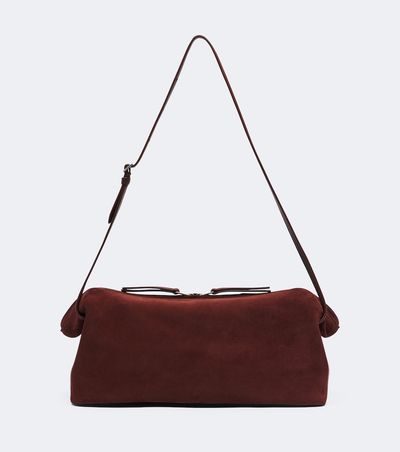 Nour Hammour Nour Hammour Kenza suede shoulder bag