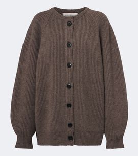 Nour Hammour Nour Hammour Laurel oversized cashmere and wool cardigan
