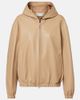 Nour Hammour Nour Hammour Leo leather zip-up hoodie - 1