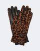 Nour Hammour Nour Hammour Leopard-print calf hair and leather gloves - 1