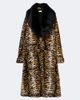 Nour Hammour Nour Hammour Nina tiger-print shearling coat - 1
