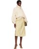 Nour Hammour Nour Hammour Off-White Pia Leather Bomber Jacket - 4