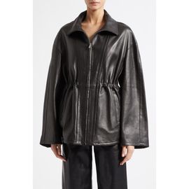 NOUR HAMMOUR NOUR HAMMOUR Passage Relaxed Fit Leather Jacket