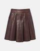 Nour Hammour Nour Hammour Pleated leather miniskirt - 1