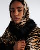 Nour Hammour Nour Hammour Printed leather and shearling hood - 2