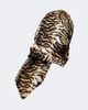 Nour Hammour Nour Hammour Printed leather and shearling hood - 4