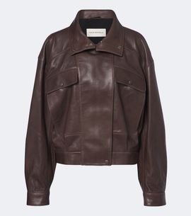 Nour Hammour Nour Hammour Quincy leather blouson jacket