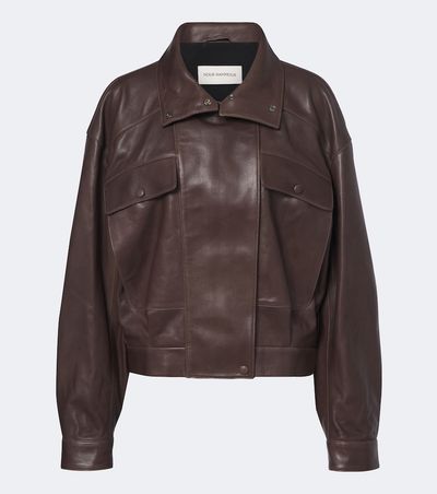 Nour Hammour Nour Hammour Quincy leather blouson jacket