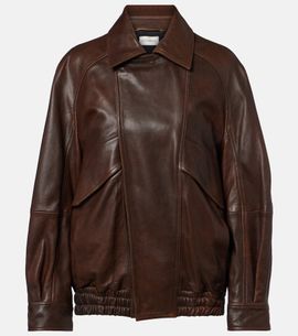 Nour Hammour Nour Hammour Rafe leather bomber jacket