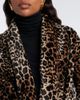 Nour Hammour Nour Hammour Raquel leopard-print shearling wrap coat - 3