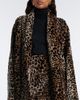 Nour Hammour Nour Hammour Raquel leopard-print shearling wrap coat - 5