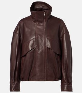 Nour Hammour Nour Hammour Roland leather bomber jacket