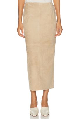 NOUR HAMMOUR NOUR HAMMOUR Selly Suede Skirt