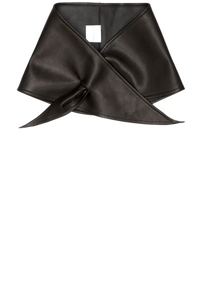 NOUR HAMMOUR NOUR HAMMOUR Sena Leather Pull Scarf