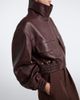 Nour Hammour Nour Hammour Shearling-trimmed leather blouson jacket - 4