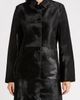 NOUR HAMMOUR NOUR HAMMOUR Stella Genuine Calf Hair Coat - 1