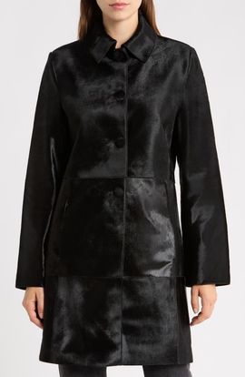 NOUR HAMMOUR NOUR HAMMOUR Stella Genuine Calf Hair Coat