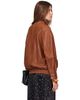 Nour Hammour Nour Hammour Tan Ariste Leather Bomber Jacket - 3