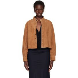 Nour Hammour Nour Hammour Tan Lucien Suede Jacket
