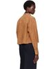 Nour Hammour Nour Hammour Tan Lucien Suede Jacket - 3