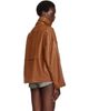 Nour Hammour Nour Hammour Tan Park Leather Jacket - 3