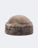 Nour Hammour Nour Hammour Toki suede and shearling hat - 1