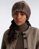 Nour Hammour Nour Hammour Toki suede and shearling hat - 2