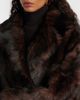 Nour Hammour Nour Hammour Uma shearling wrap coat - 2