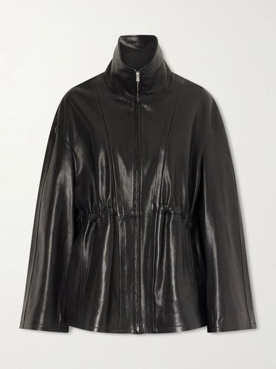 NOUR HAMMOUR Passage leather jacket