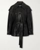 NOUR HAMMOUR Perrin belted full-grain jacket - 1