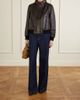 NOUR HAMMOUR Rios ribbed leather bomber jacket - 2