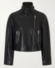 NOUR HAMMOUR Varda full-grain leather jacket - 1