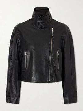 NOUR HAMMOUR Varda full-grain leather jacket