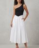nuaje nuaje nuaje nuaje Bianca One-Shoulder Smocked Midi Dress - 1