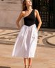 nuaje nuaje nuaje nuaje Bianca One-Shoulder Smocked Midi Dress - 2
