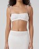 nuaje nuaje nuaje nuaje Lacey Shirred Cotton Eyelet Bandeau - 1