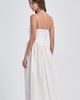 nuaje nuaje nuaje nuaje Reverie Twist Front Ruched Cotton Midi Dress - 4