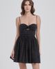 nuaje nuaje nuaje nuaje Reverie Twist Front Ruched Cotton Mini Dress - 1