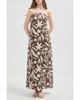 nuaje nuaje nuaje nuaje Rhea Strapless Midi Linen Dress - 1